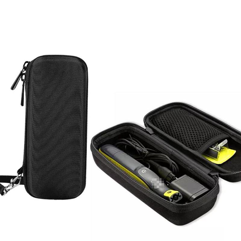 For Philips OneBlade Shaver EVA Storage Bag Shockproof Travel Case(Black)