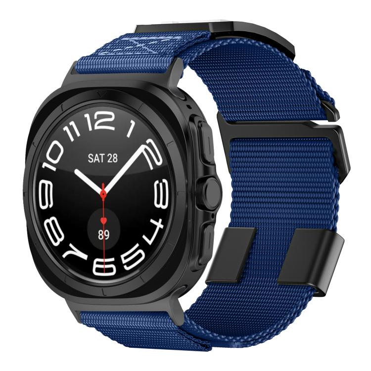 For Samsung Galaxy Watch Ultra 47mm / Ultra 2025 Kalebol Braided Nylon Sport Watch Band(Blue)