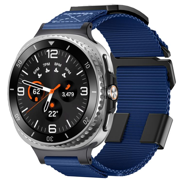 For Samsung Galaxy Watch8 / Watch8 Classic Kalebol Braided Nylon Sport Watch Band(Blue)