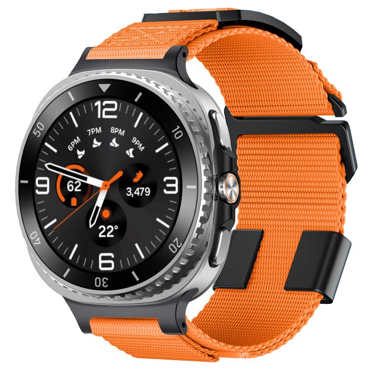 For Samsung Galaxy Watch8 / Watch8 Classic Kalebol Braided Nylon Sport Watch Band(Orange)