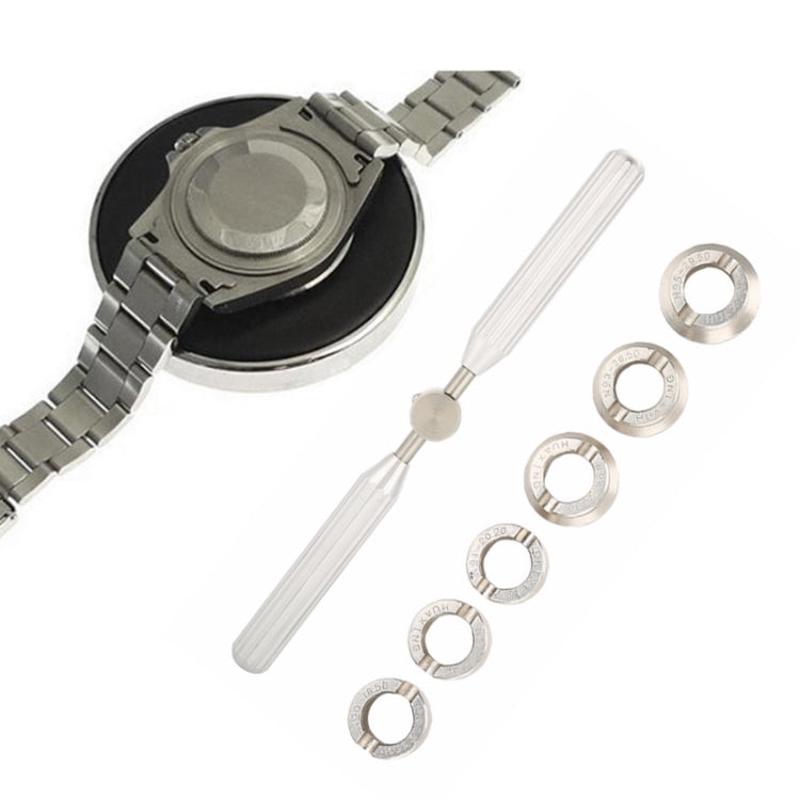 Watch Case Opener Tool Adjustable Watch Back Cover Remover Open Wrench, Model: Gear Rear Cover