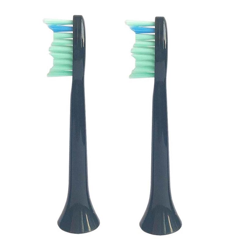 2 PCS Electric Toothbrush Head for imay P8 P9 P10 P11 P15 P20, Color: Black