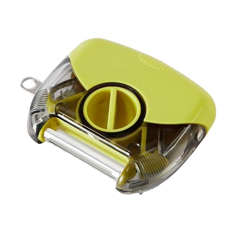 3-In-1 Multifunctional Rotary Peeler Household Kitchen Tools Scraper Fruit Grater(Green)