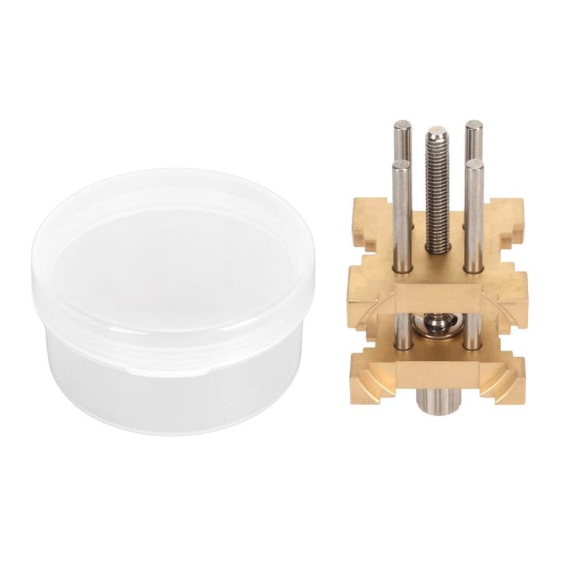 Four-Sided Pure Copper Watch Movement Holder(Yellow)