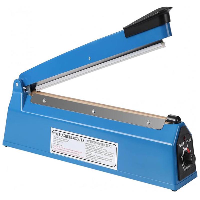 FS-300 300mm Heat Sealing Hand Impulse Poly Sealer Closer Machine (US Plug)