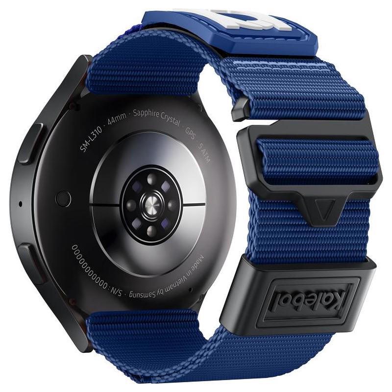 20mm Kalebol Nylon Braided Sport Watch Band(Blue)