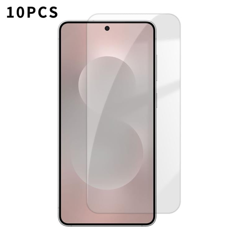 For Samsung Galaxy S26+ 5G Kalebol 10pcs High-Aluminum Semi-Screen Anti-Fingerprint HD Tempered Glass Film