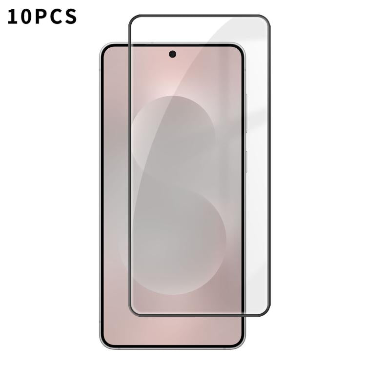 For Samsung Galaxy S26 Ultra 5G 10pcs Kalebol High-Aluminum Screen-Printed Full-Coverage Anti-Fingerprint Black-Bordered HD Tempered Glass Film