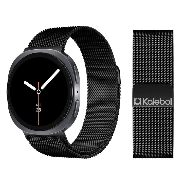 For Samsung Galaxy Watch8 / Watch8 Classic Kalebol Milan Magnetic Stainless Steel Watch Band(Black)