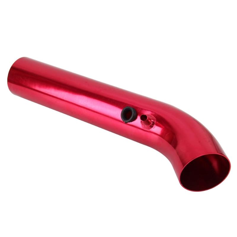 Universal Air Intakes Short Cold Racing Aluminium Air Intake Pipe Hose with Cone Filter Kit System(Red)
