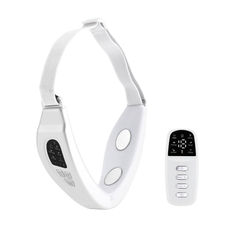 S1 EMS Microcurrent Colored Light Massage Beauty Instrument Remote Face Slimming Device(White)