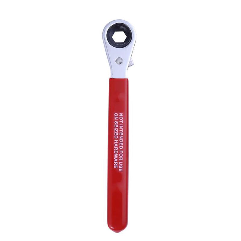 5/16 inch Battery Terminal Hexagon Ratchet Wrench Battery Side Terminal Wrench Tool(Red)