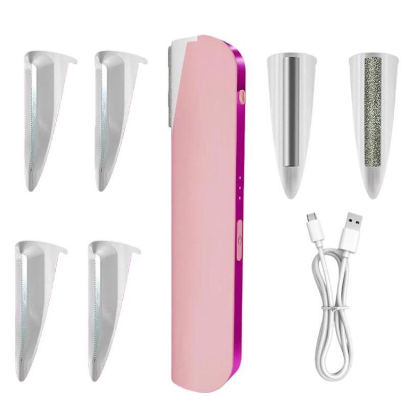 Electric Hair Remover With Light Ultrasonic Shaver Eyebrow Trimmer(1 Pink)