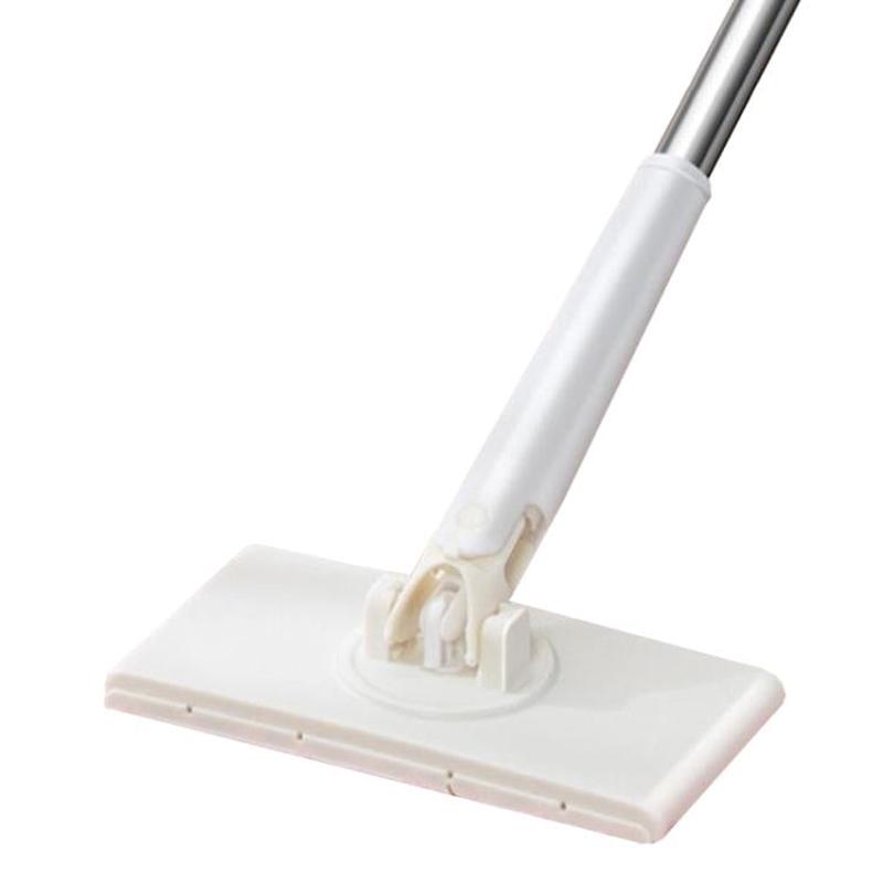 Washcloth Small Mop Lazy Person Hand-Free Automatic Paper Change Mini Floor Cleaner(White)