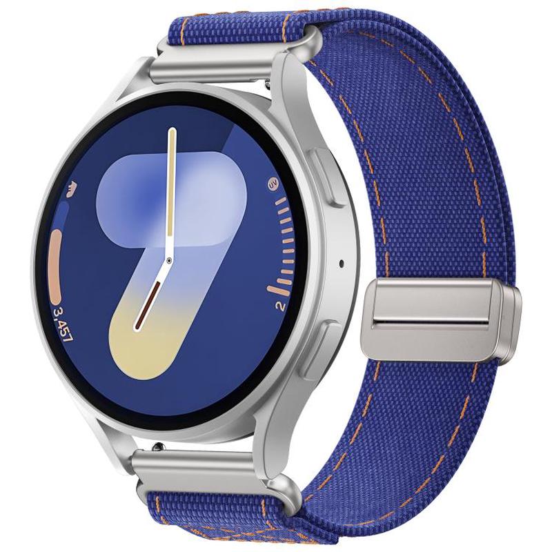 20mm Kalebol Cool Denim Magnetic Buckle Watch Band(Dark Blue)