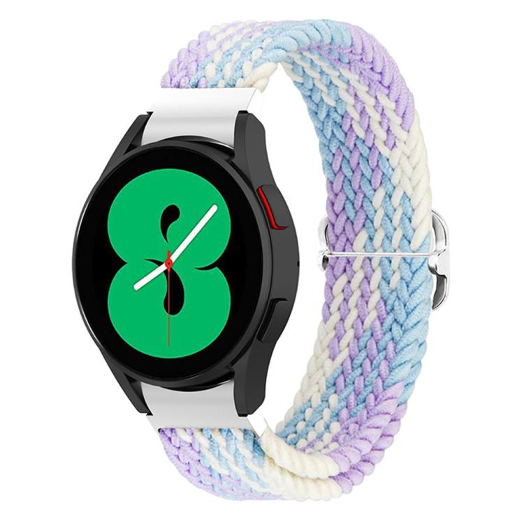 For Samsung Galaxy Watch 7 / 6 / 5 / 4 Kalebol Eight Buckle Nylon Braided Watch Band(Violet)