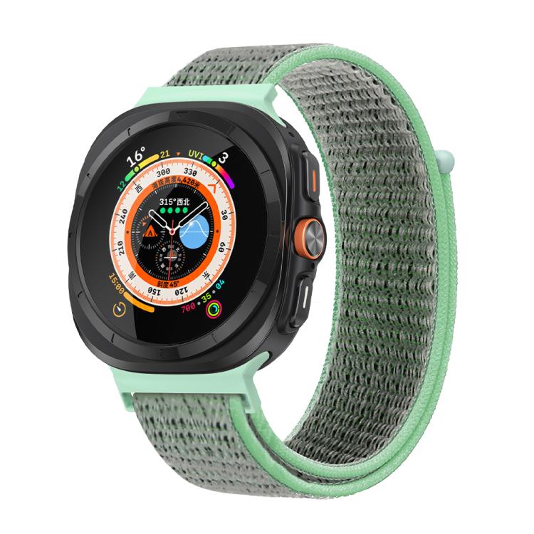 For Samsung Galaxy Watch Ultra 47mm / Ultra 2025 Kalebol Quick Release Nylon Braided Watch Band(Blue Ocean)