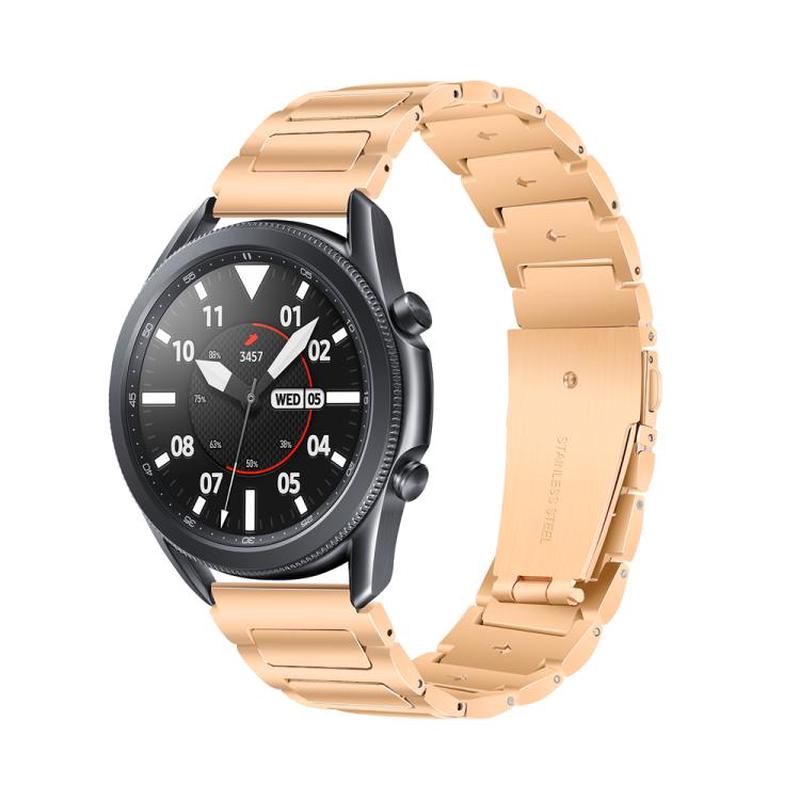 Kalebol 22mm Tooling Metal Zinc Alloy Watch Band(Rose Gold)