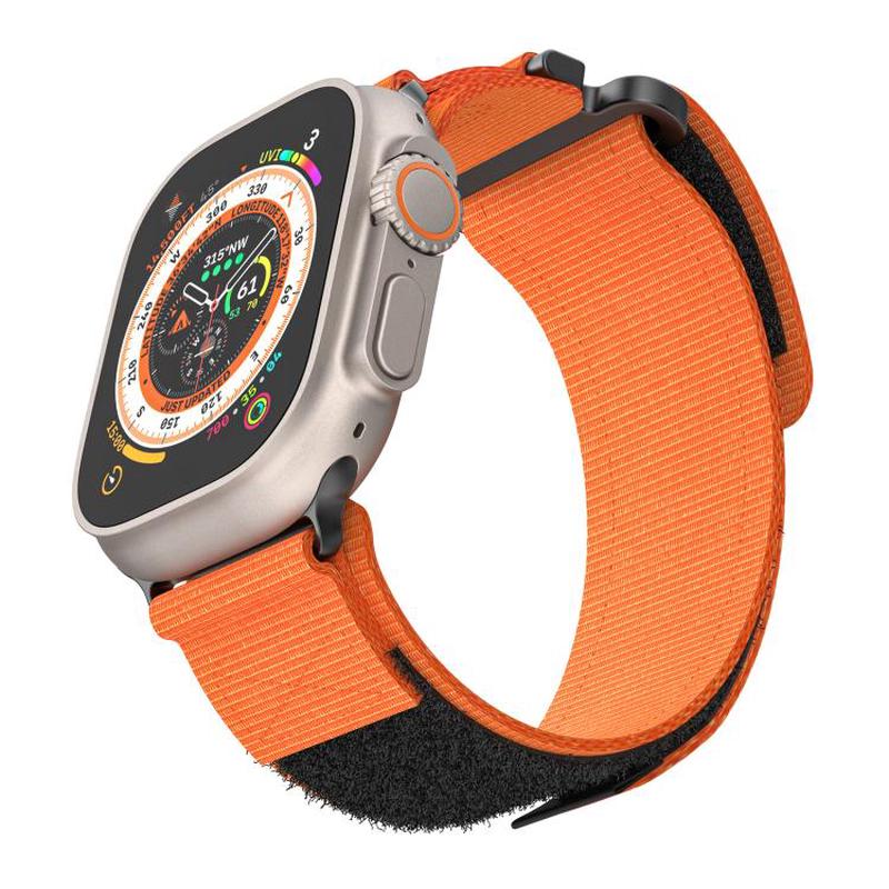 For Apple Watch 42mm / 41mm / 40mm / 38mm Kalebol Simple Two Section Nylon Strap(Orange)