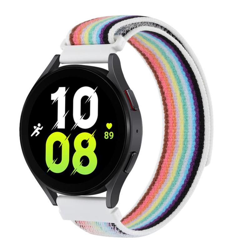 Kalebol 22mm Universal Nylon Loop Fastener Watch Band(White)