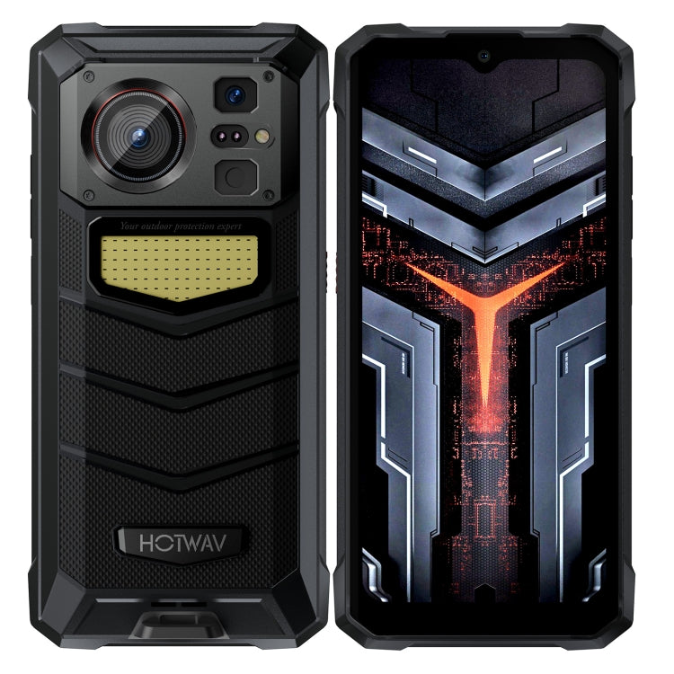 HOTWAV W11 Rugged Phone, 6GB+256GB, Night Vision, 20800mAh, 6.6 inch Android 13 MT8788 Octa Core, Network: 4G, OTG(Cosmic Black)