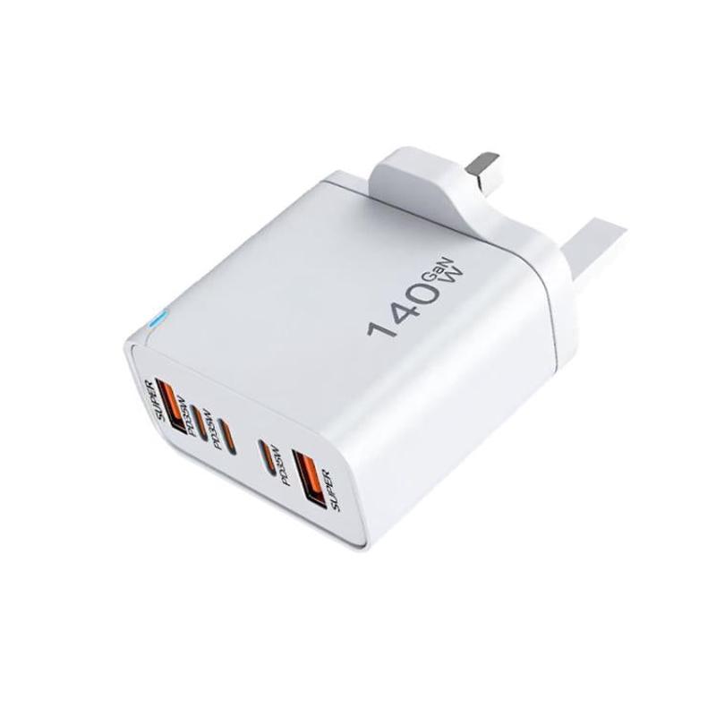 TE-PD43 Type-C x 3, USB-A x 2 Multi-port Charger for Mobile Phones / TabletsUK Plug(White)