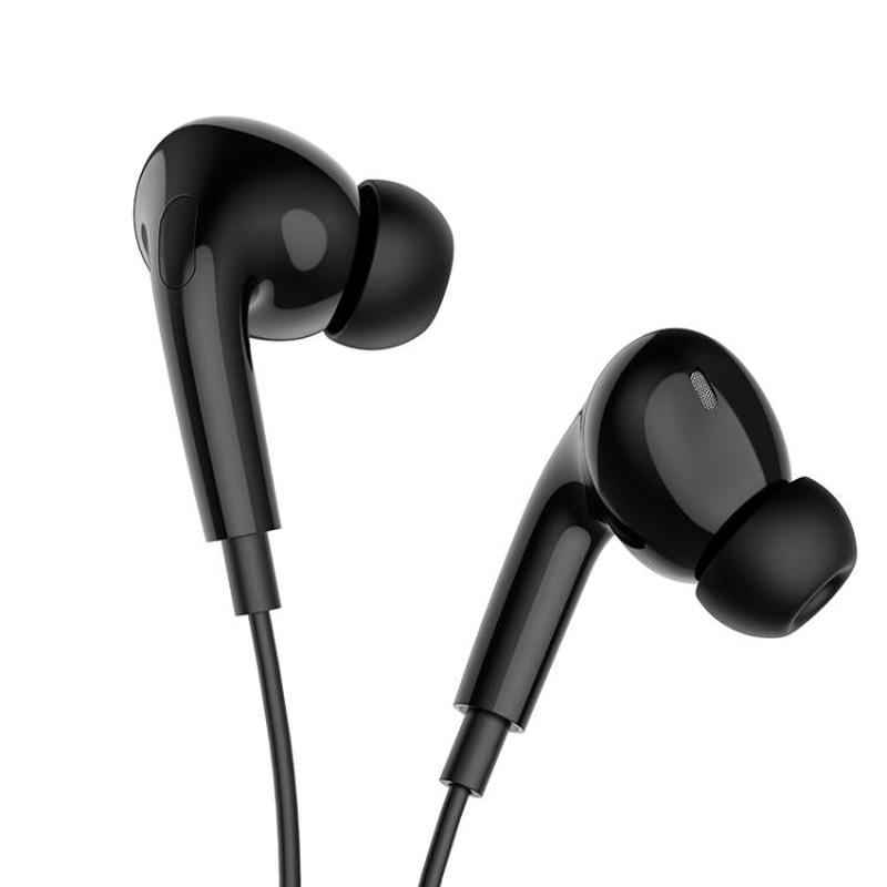 Borofone BM100 Pro Fuente Type-C Interface Universal Digital Wired Earphones with Microphone, Length: 1.2m(Black)