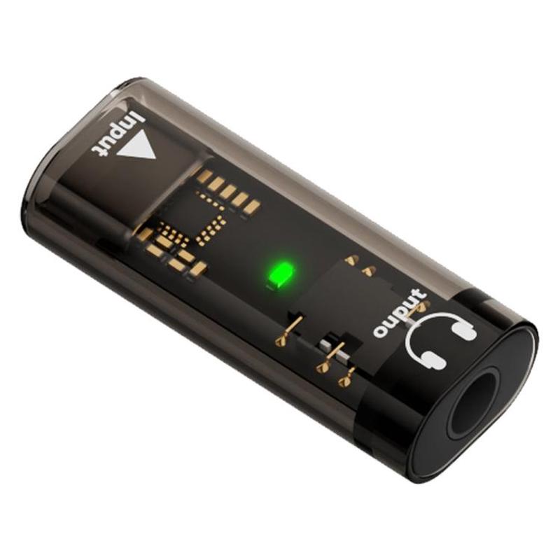Digital Decoder HiFi Audio Headset Adapter, Port:3.5mm Female to Type-C Female(Transparent Black)