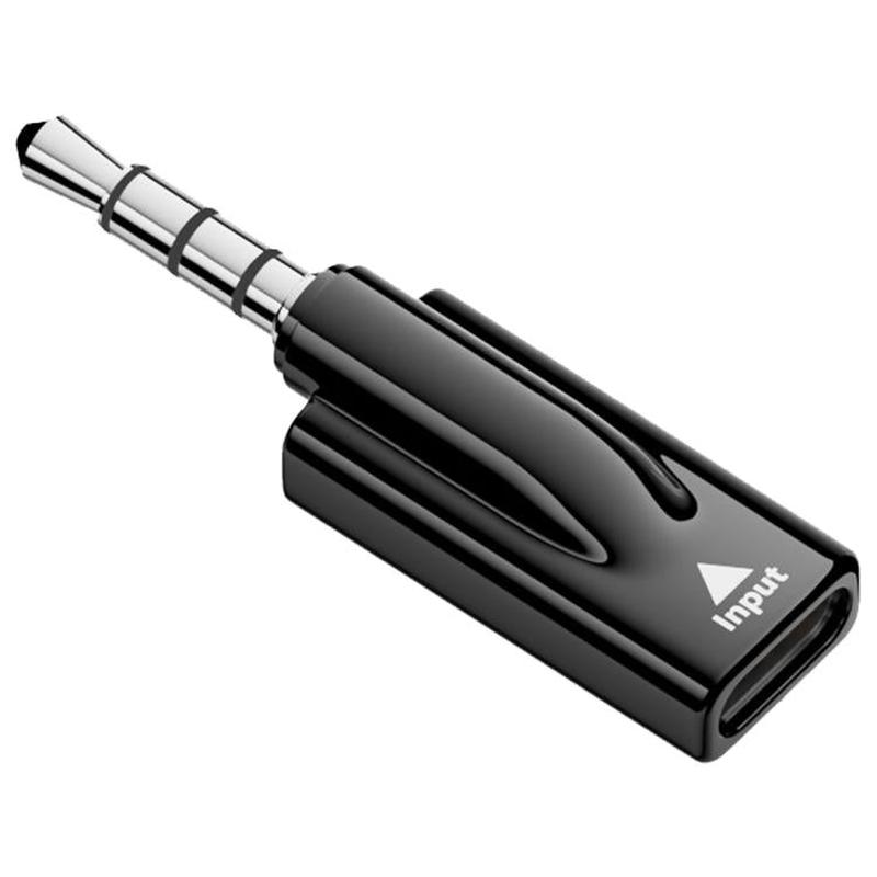 Digital Decoder HiFi Audio Headset Adapter, Port:3.5mm Male to Type-C Female(Black)