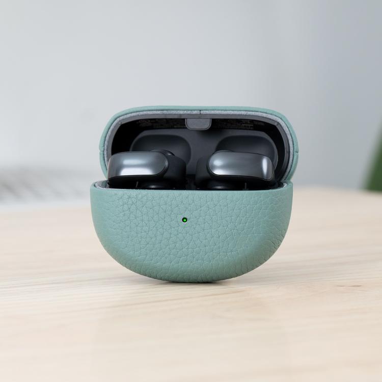 For Bose Ultra Litchi Print Genuine Leather Bluetooth Headset Protective Case(Mint Green)