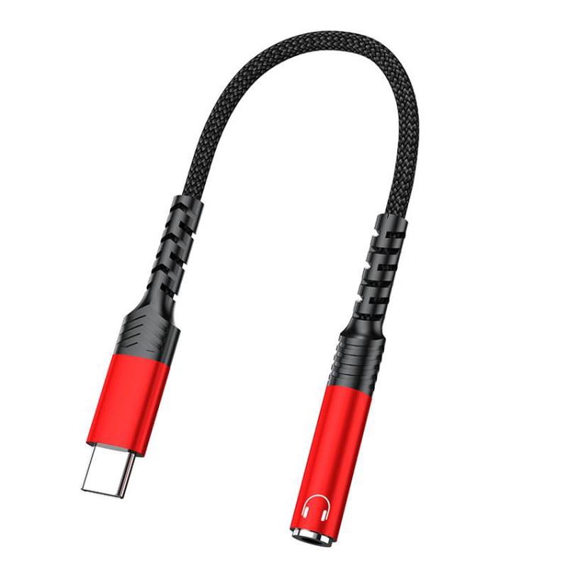 Type-C to 3.5mm Audio Adapter Cable(Red)