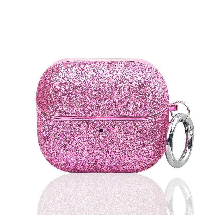For Samsung Galaxy Buds 3 / 3 Pro Electroplating Glitter Powder Wireless Earphone Protective Case(Pink)