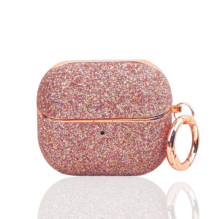 For Samsung Galaxy Buds 3 / 3 Pro Electroplating Glitter Powder Wireless Earphone Protective Case(Rose Gold)
