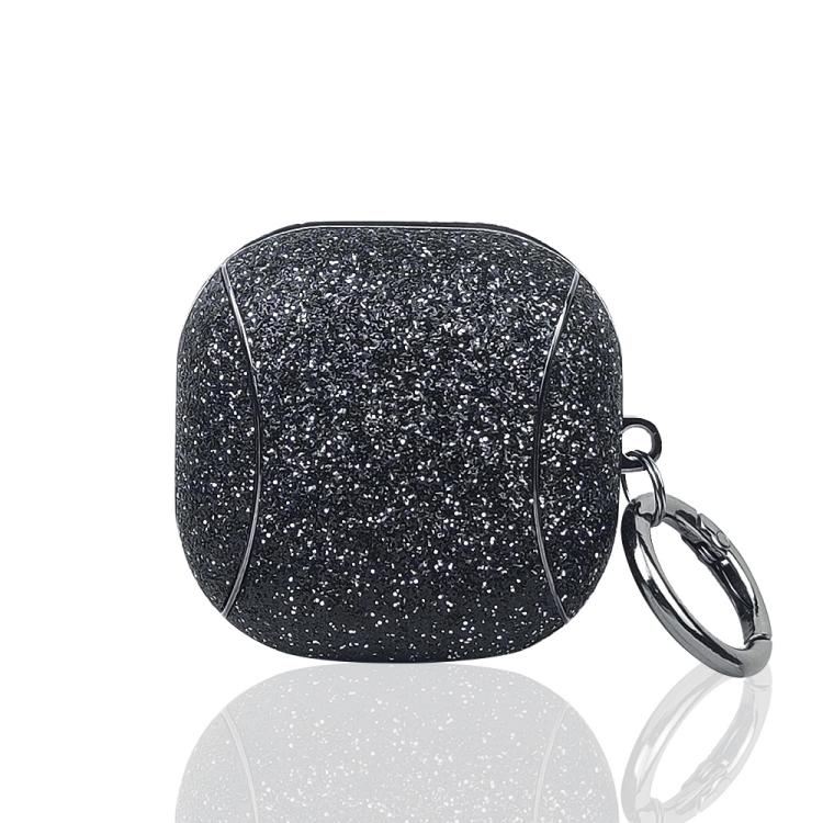 For Samsung Galaxy Buds2 Pro Electroplating Glitter Powder Wireless Earphone Protective Case(Black)
