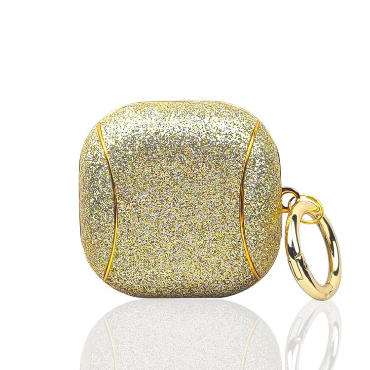 For Samsung Galaxy Buds2 Pro Electroplating Glitter Powder Wireless Earphone Protective Case(Gold)