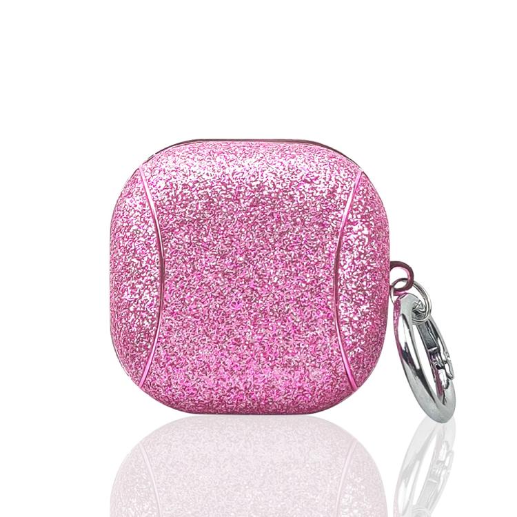 For Samsung Galaxy Buds2 Pro Electroplating Glitter Powder Wireless Earphone Protective Case(Pink)