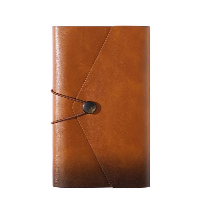 A6 Traveler Notebook Refillable Journal Vintage PU Leather 160 Pages Pocket Diary For Bullet Journaling & Travel(Brown)