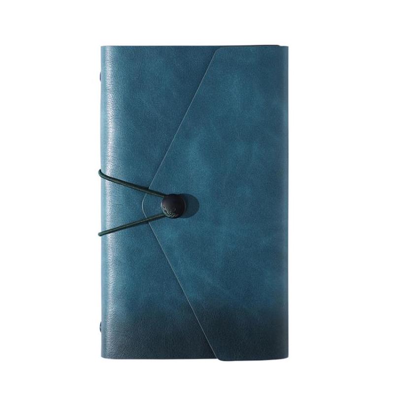 A6 Traveler Notebook Refillable Journal Vintage PU Leather 160 Pages Pocket Diary For Bullet Journaling & Travel(Haze Blue)