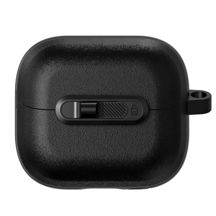 For Samsung Galaxy Buds3 / Buds3 Pro Starry Texture Lock Buckle Shockproof Earphones Case(Black)