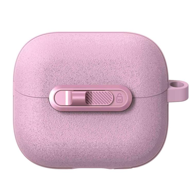 For Samsung Galaxy Buds3 / Buds3 Pro Starry Texture Lock Buckle Shockproof Earphones Case(Pink)