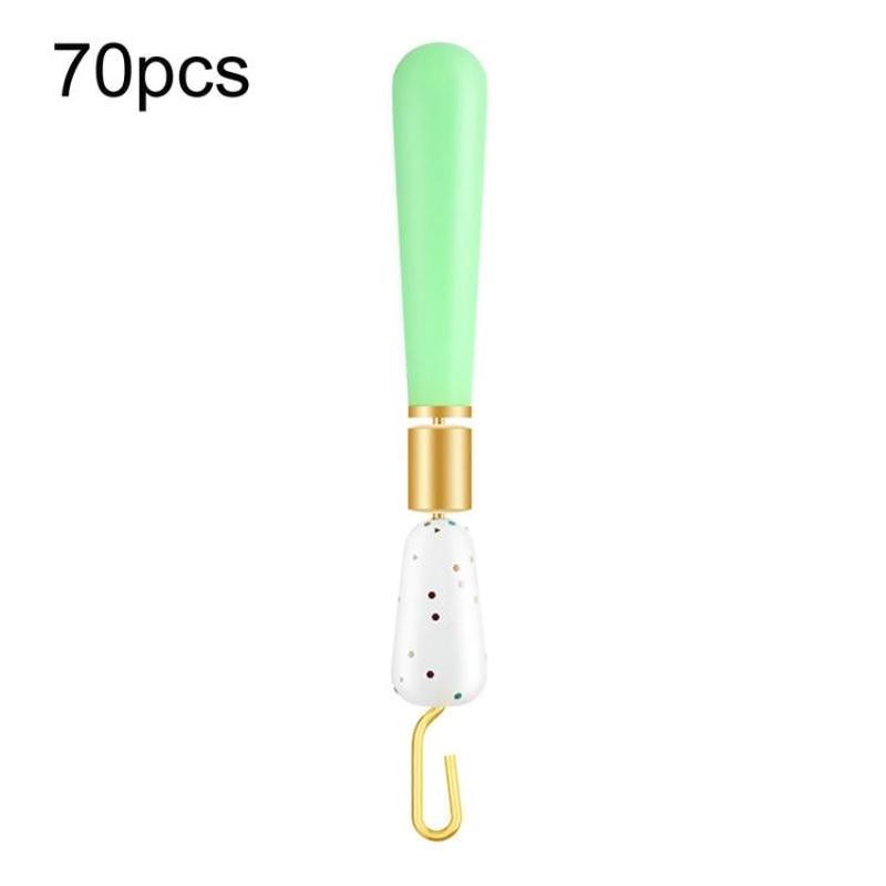 70pcs Copper-Head Rotating Float Seat Quick Leader Clip Fishing Float, Spec: Small