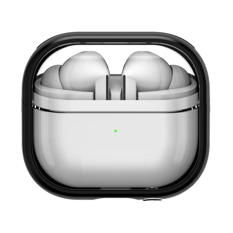 For Samsung Galaxy Buds 3 / 3 Pro TPU Hybrid PC Case with Holder(Black)