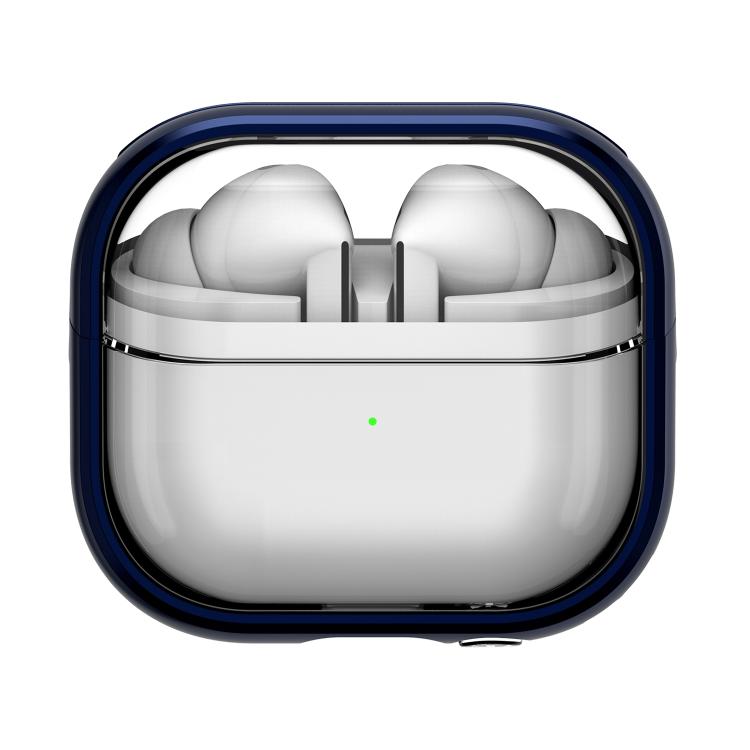 For Samsung Galaxy Buds 3 / 3 Pro TPU Hybrid PC Case with Holder(Dark Blue)