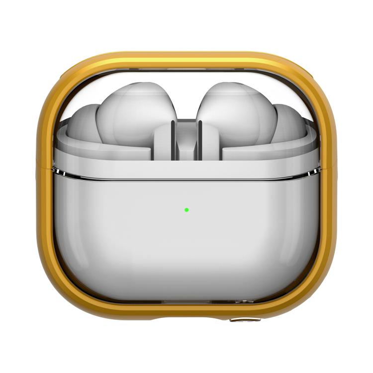 For Samsung Galaxy Buds 3 / 3 Pro TPU Hybrid PC Case with Holder(Yellow)