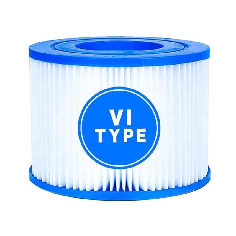 Pool Cleaner Filter Replacement Cartridge for Bestway, Lay-Z-Spa, Coleman, SaluSpa, and Intex(VI Cartridge)