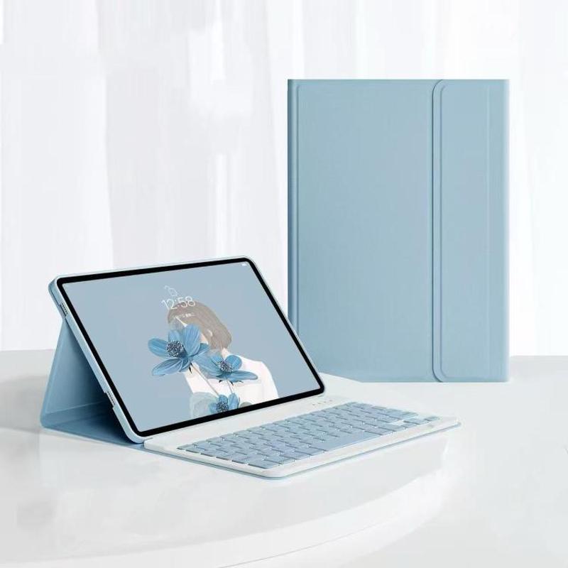 For Huawei MediaPad M6 10.8 Split Design Bluetooth Keyboard Case with Magnetic Attachment(?DustyBlue?)