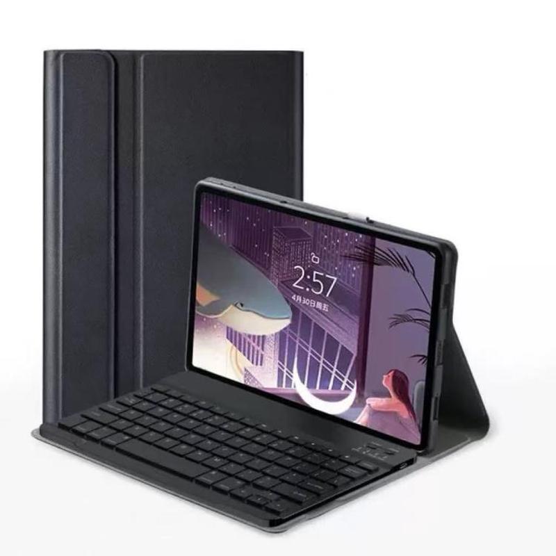 For Lenovo Xiaoxin pad Pro 12.7 Tablet Folio with Bluetooth Keyboard(Black)