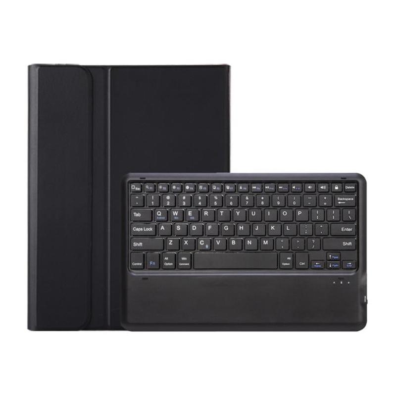 For Lenovo Yoga Tab Plus 12.7 2025 TPU Ultra-thin Detachable Bluetooth Keyboard Tablet Leather Case(Black)