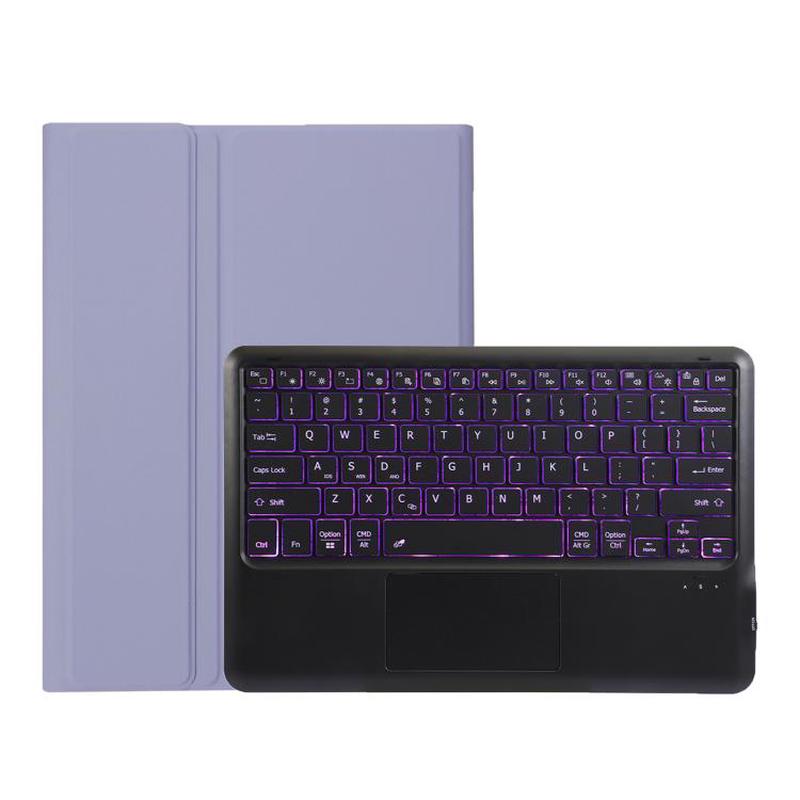 For Honor MagicPad 3 13.3 inch Ultra-thin Detachable Backlight Bluetooth Keyboard Leather Tablet Case with Touchpad(Lavender)