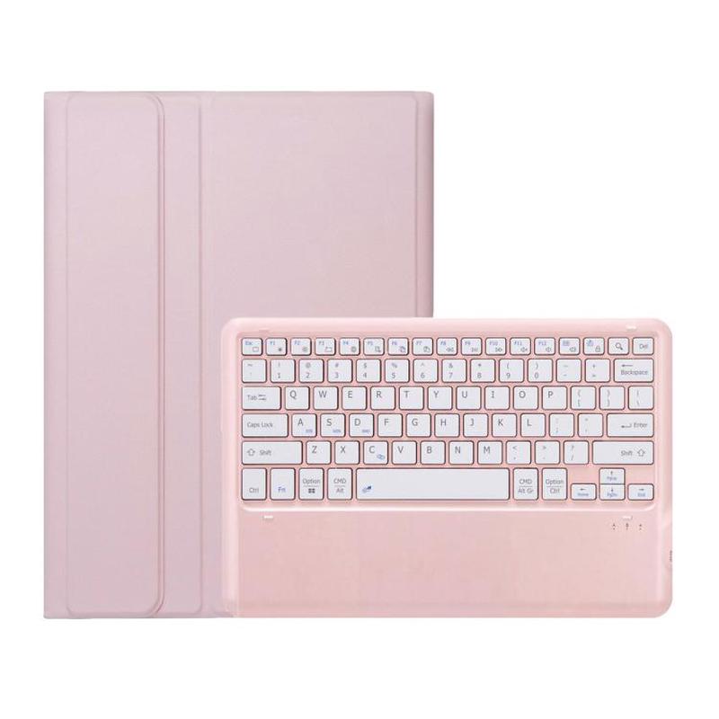 For Honor MagicPad 3 13.3 inch Ultra-thin Detachable Bluetooth Keyboard Leather Tablet Case(Pink White)